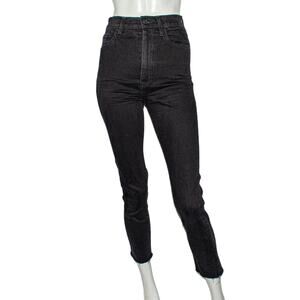 SLVRLAKE Beatnik High-Rise Denim Jeans in Black Size 25